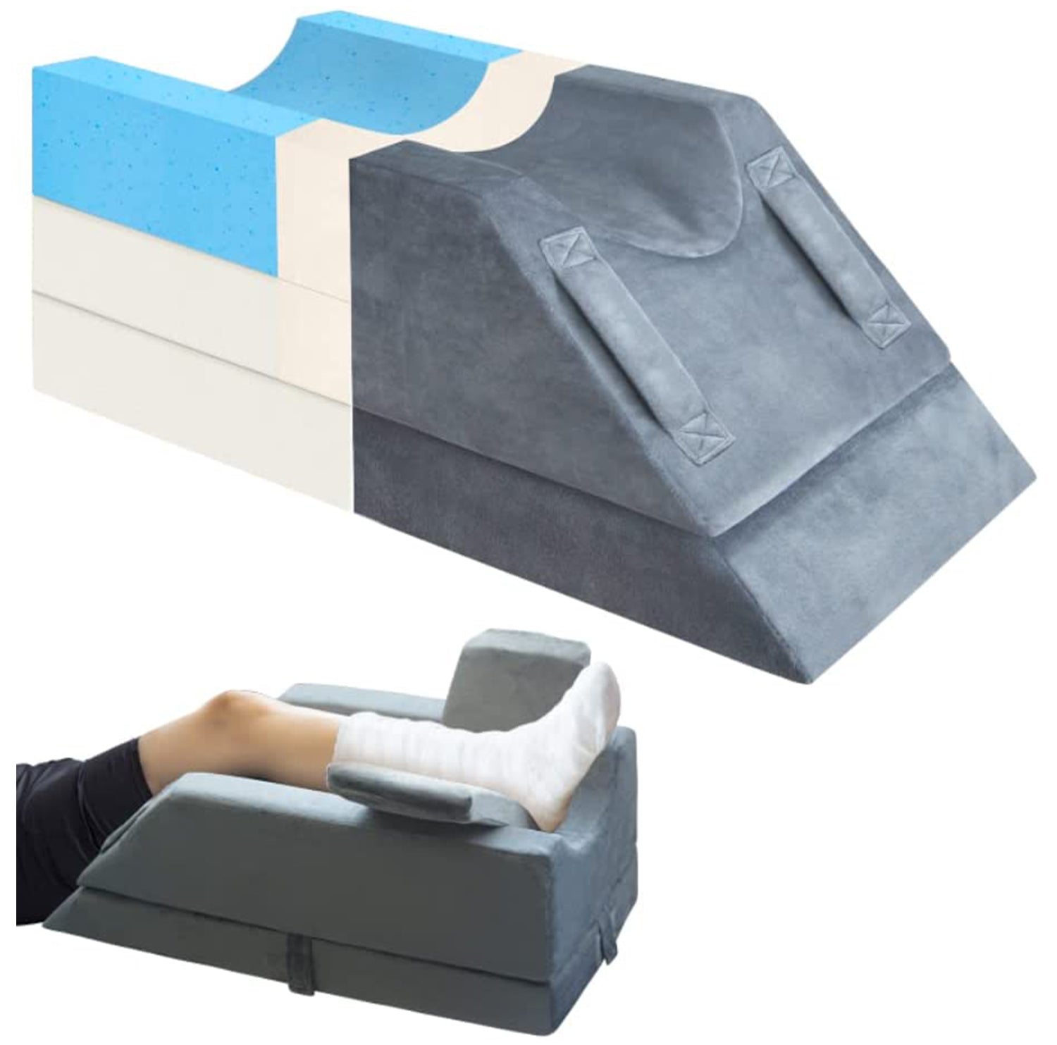 KingPavonini® 4-Height Adjustable Leg Elevation Pillow