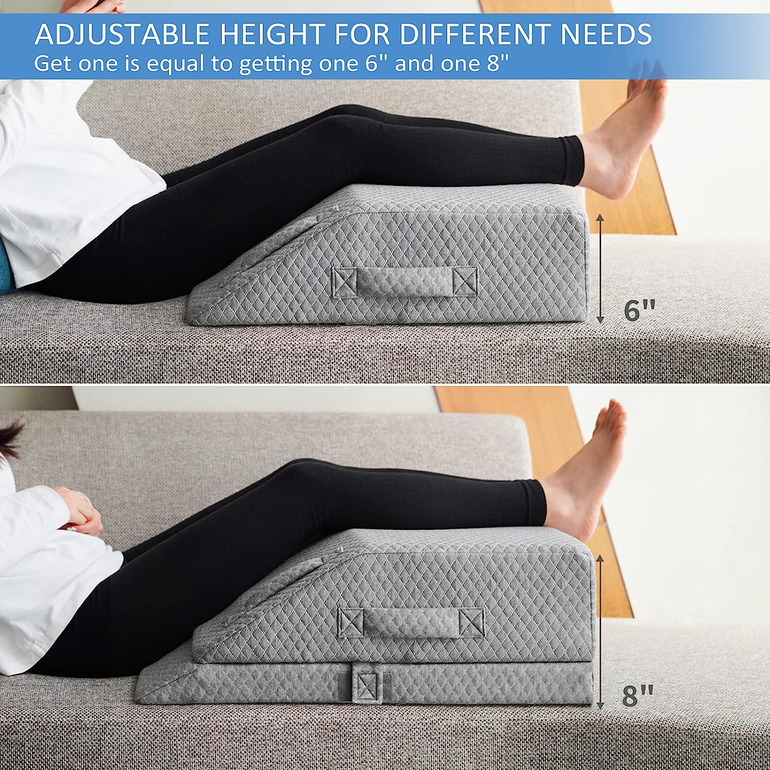 KingPavonini® Adjustable Leg Elevation Pillows for Swelling