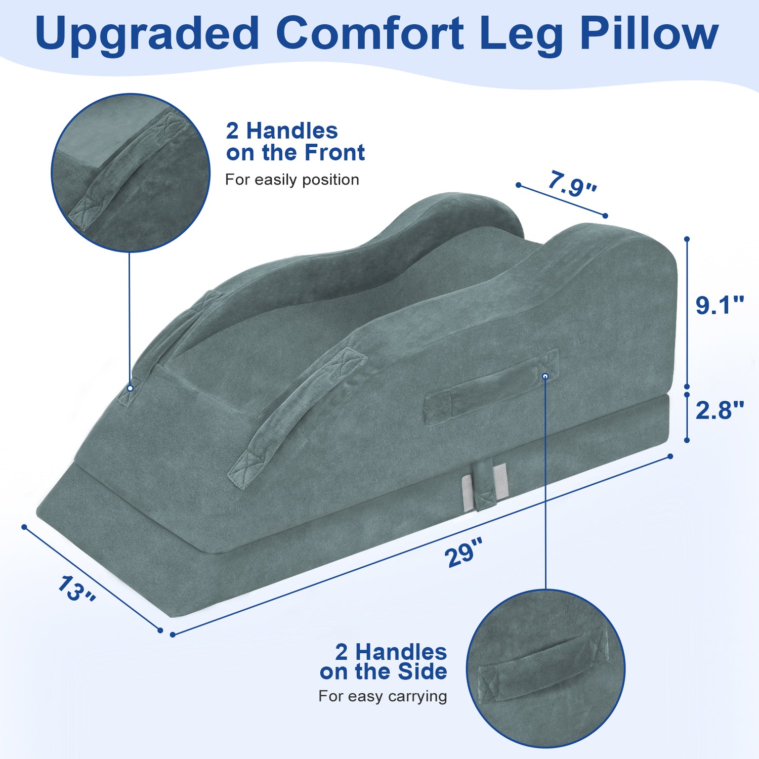 KingPavonini Adjustable Leg Elevation Pillows for After Surgery (Single Leg)