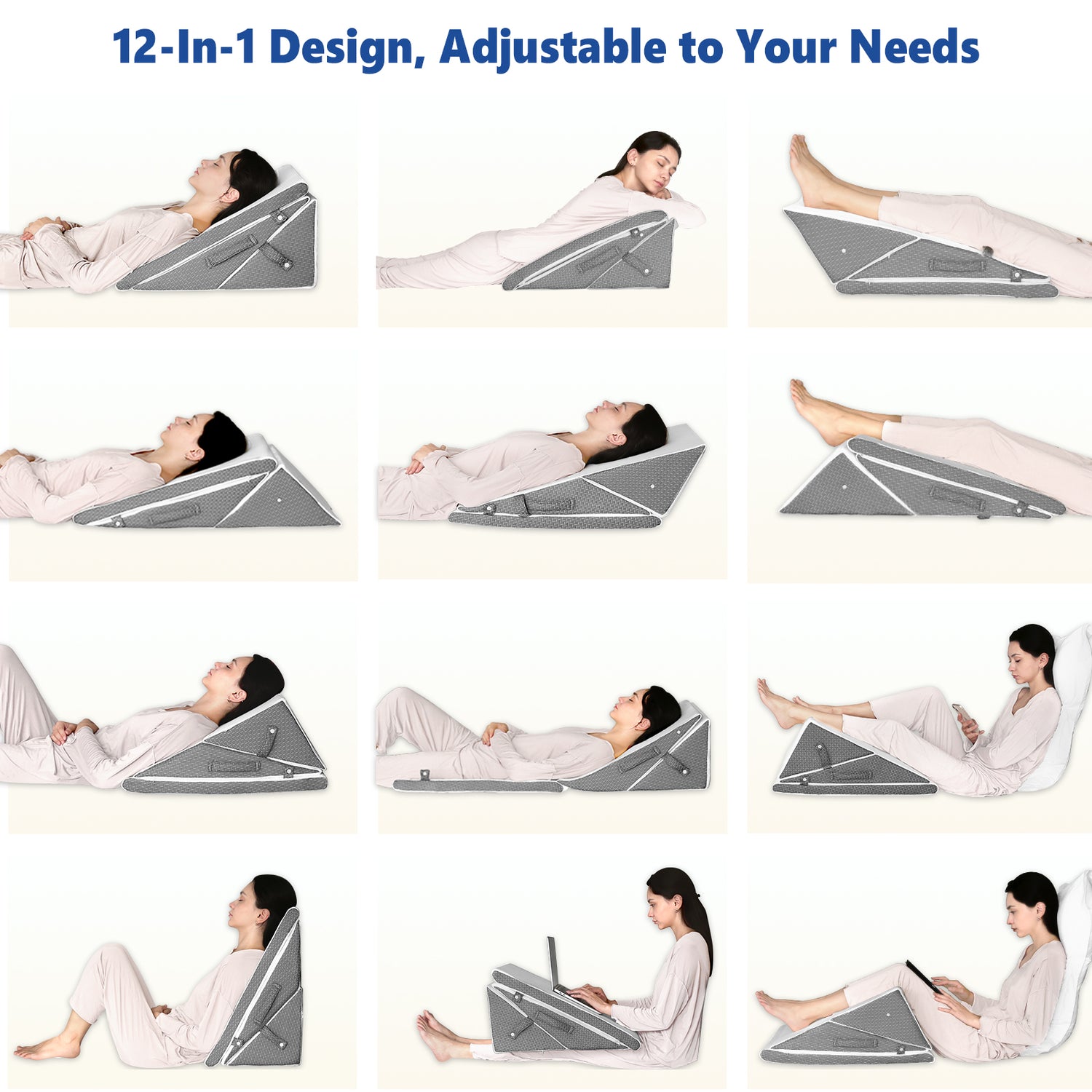 KingPavonini® Bed Wedge Pillow for Sleeping