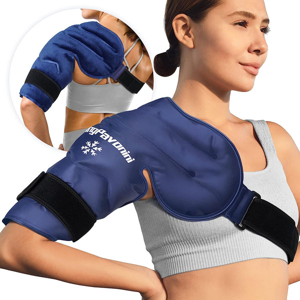  KingPavonini Shoulder Ice Pack Wrap and Cooling Knee Pillow for  Side Sleepers : Home & Kitchen
