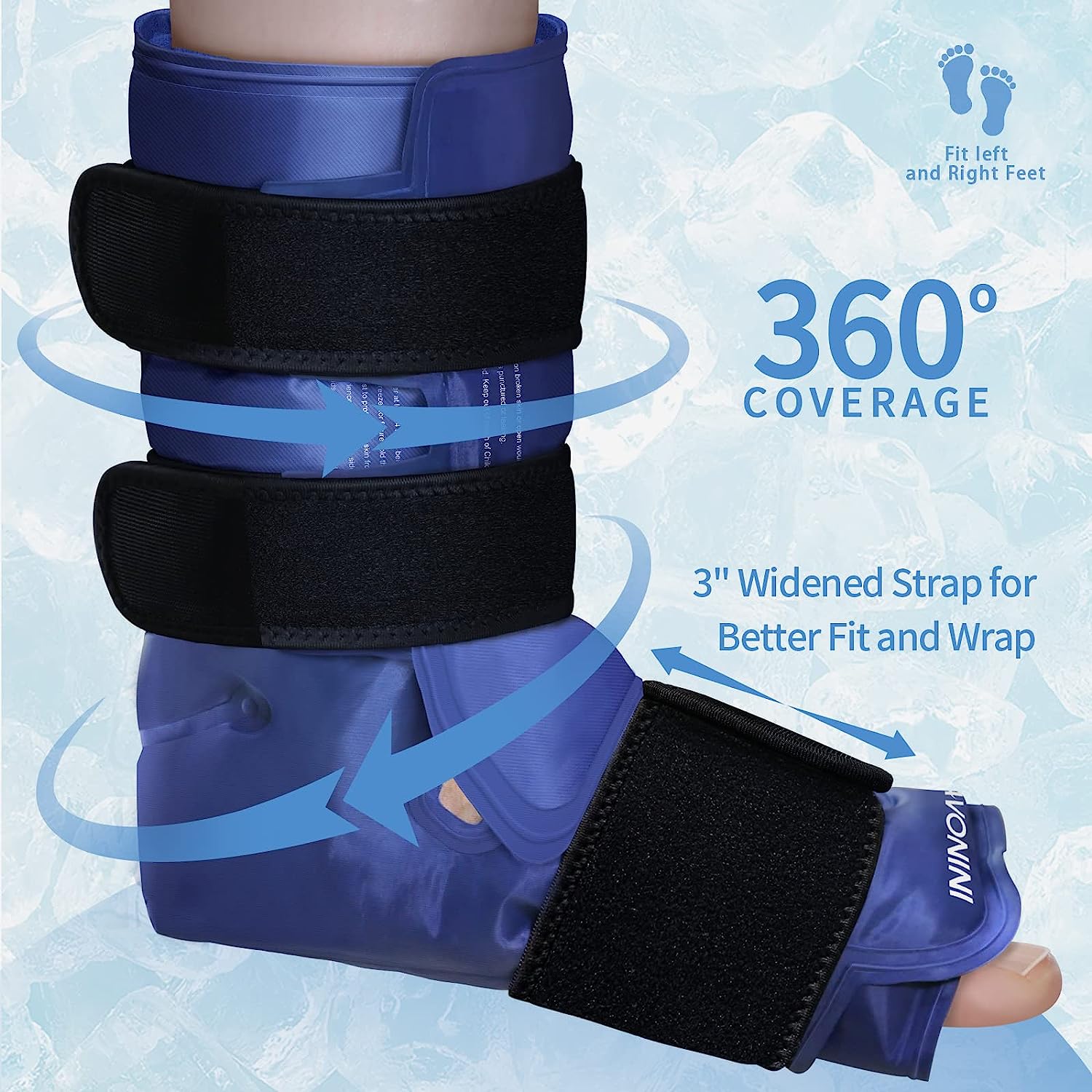 KingPavonini® XXL Ankle Foot Ice Pack Wrap for Foot Injuries