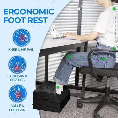 KingPavonini® Foot Rest Under Desk for Office Use