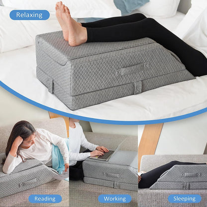 KingPavonini® Adjustable Leg Elevation Pillows for Swelling After Surgery