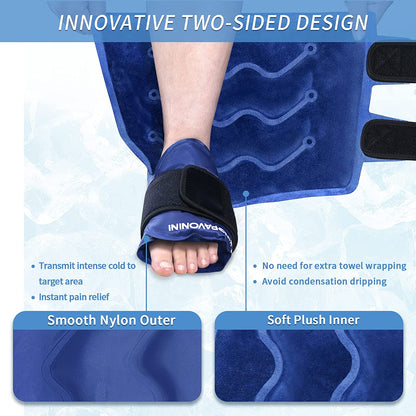 KingPavonini® XXL Ankle Foot Ice Pack Wrap for Foot Injuries