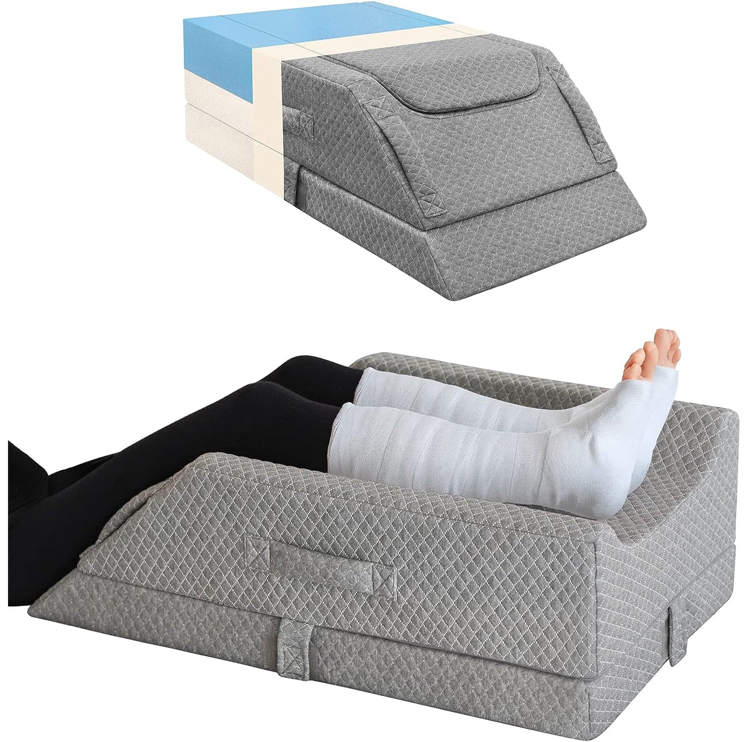 KingPavonini® Adjustable Leg Elevation Pillows for Swelling After Surgery