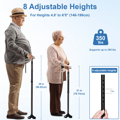 KingPavonini Walking Cane for Men Women Stability