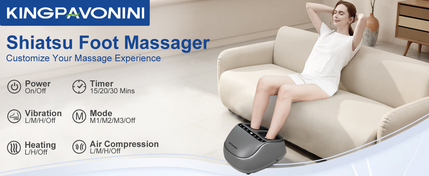 Load video: KingPavonini Shiatsu Foot Massager