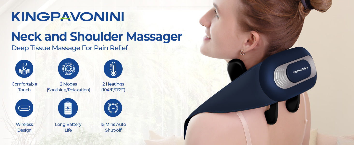 Load video: KingPavonini Neck &amp; Shoulder Massager