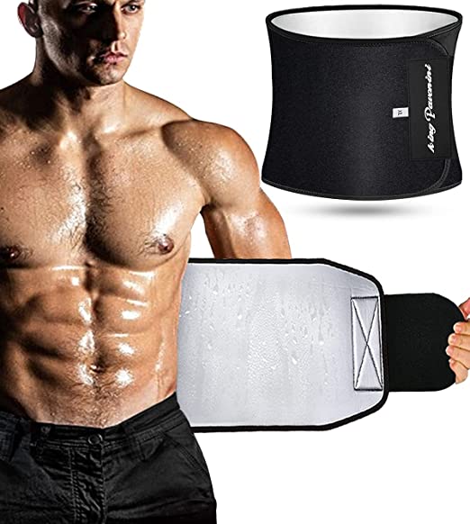 KingPavonini Waist Trimmer for Women &amp; Mens Waist Trainer Sweat Belt Plus Size, Upgraded