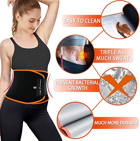 Plus size discount exercise sweat belt