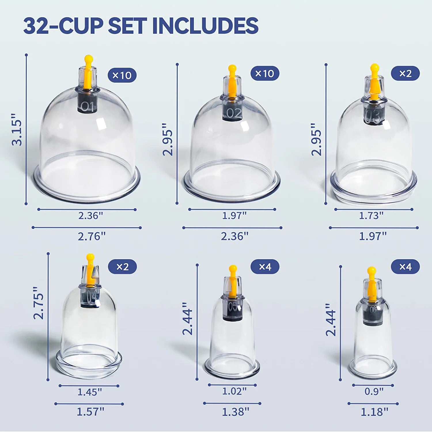 KingPavonini® Cupping Set with Pump