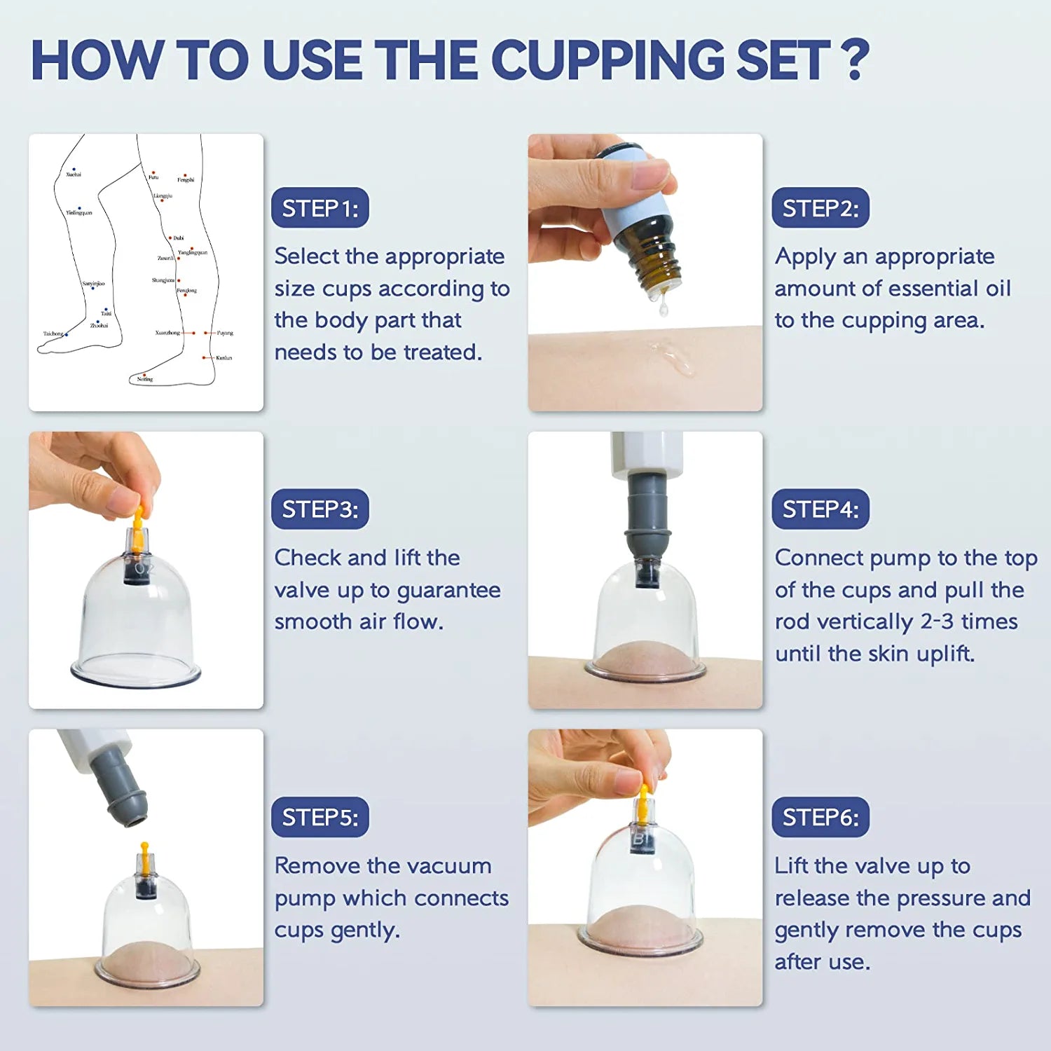 KingPavonini® Cupping Set with Pump